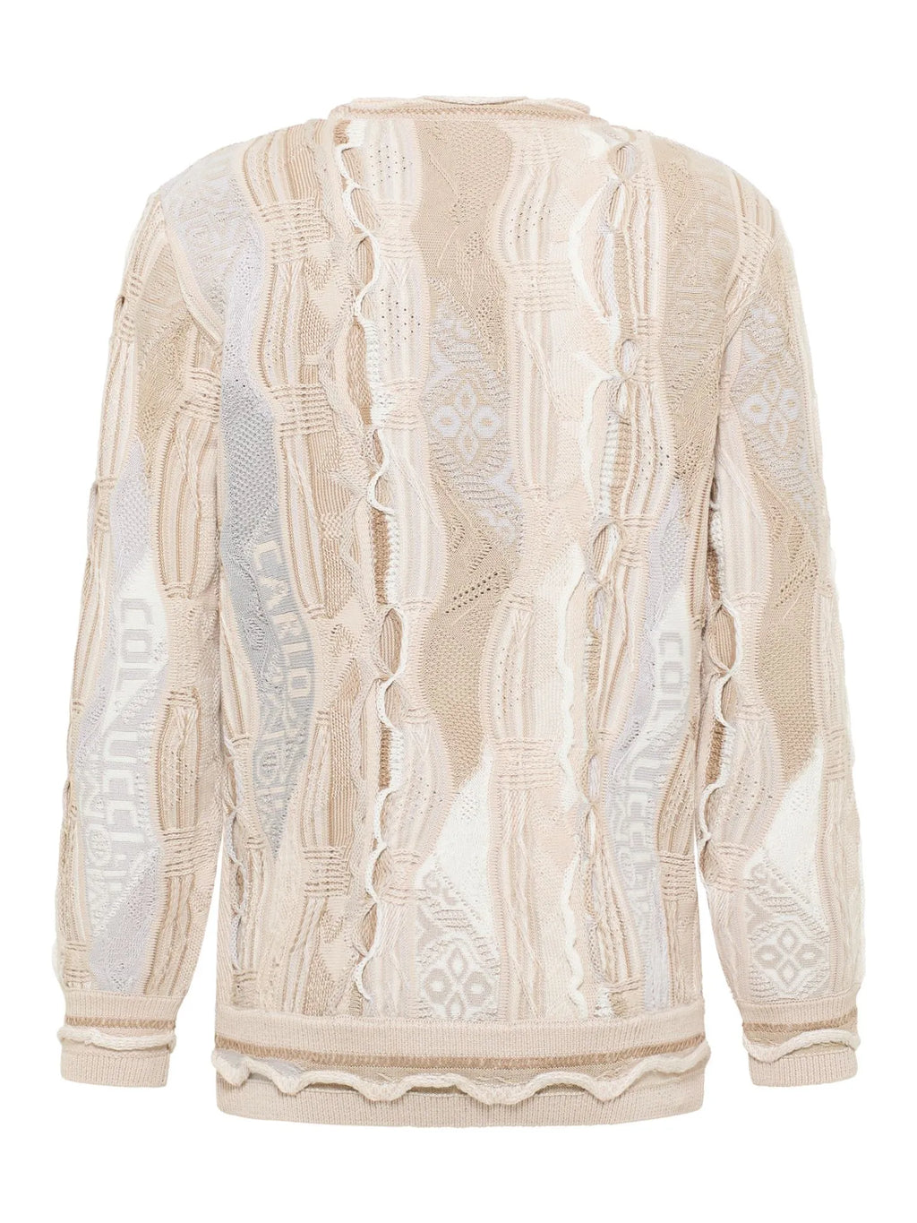 Carlo Colucci - Пуловер Beige Logo-Knit
